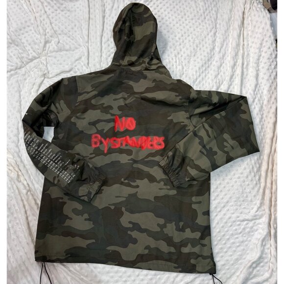 Travis Scott Astroworld Camo Windbreaker Jacket Anorak Size Large Camouflage - Picture 2 of 12